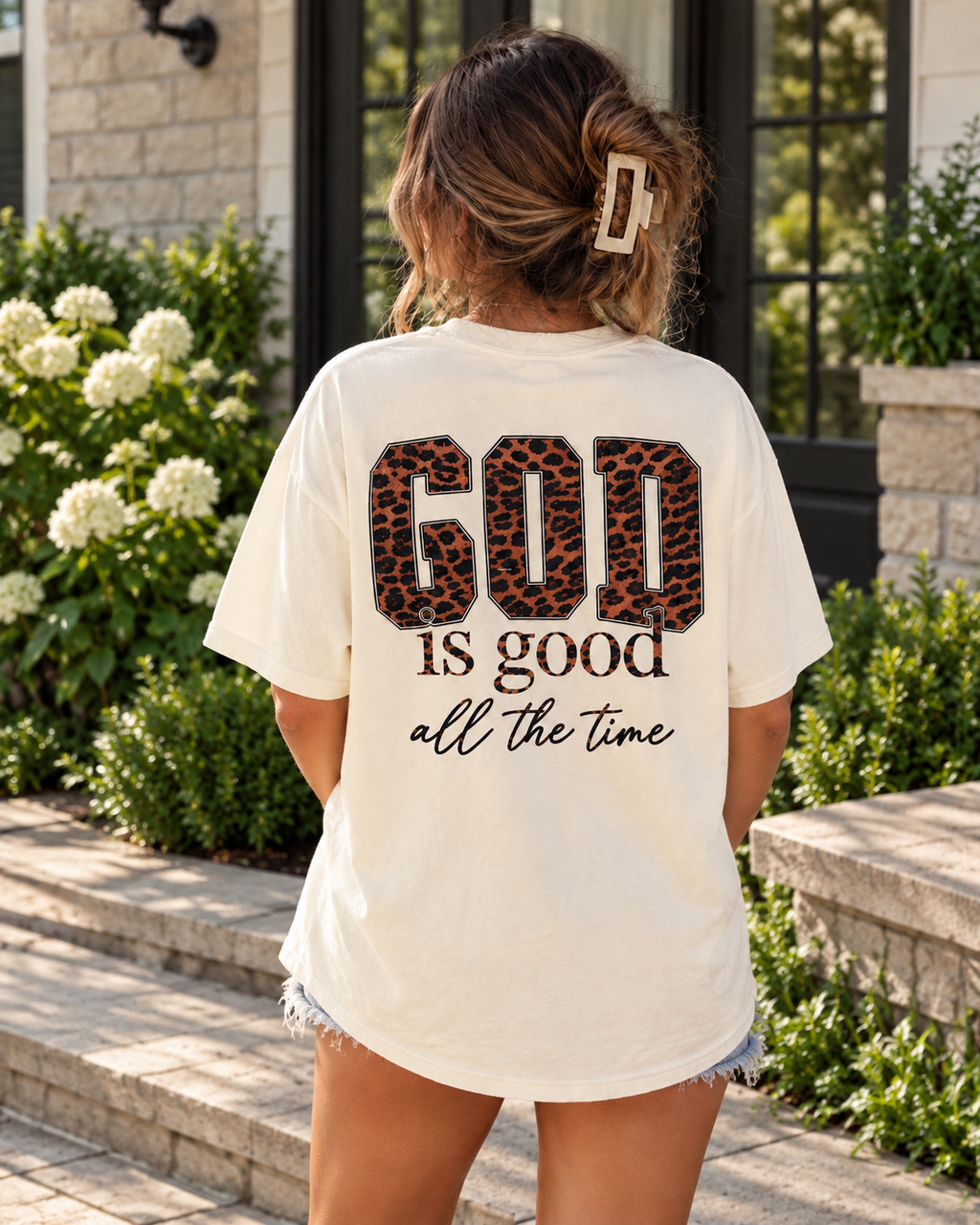 "GOD is good all the time" Christian Graphic Shirt