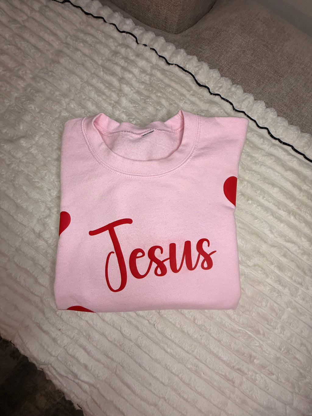 Jesus Multi Heart Pullover
